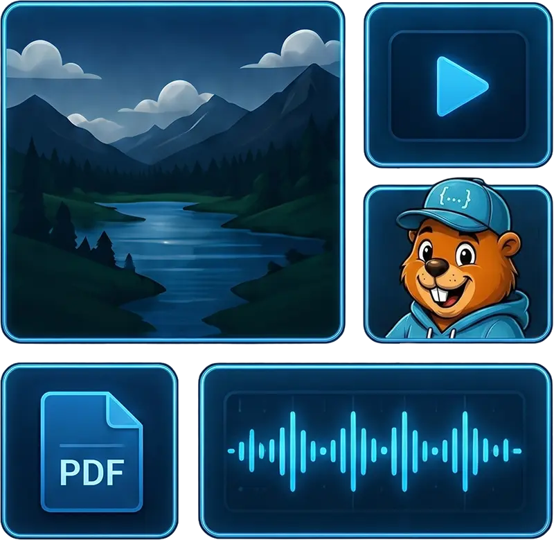 Media library tiles