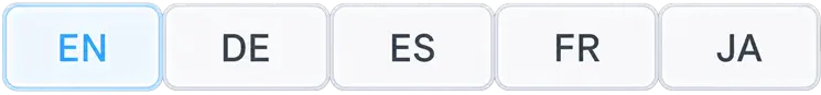 Language selector buttons