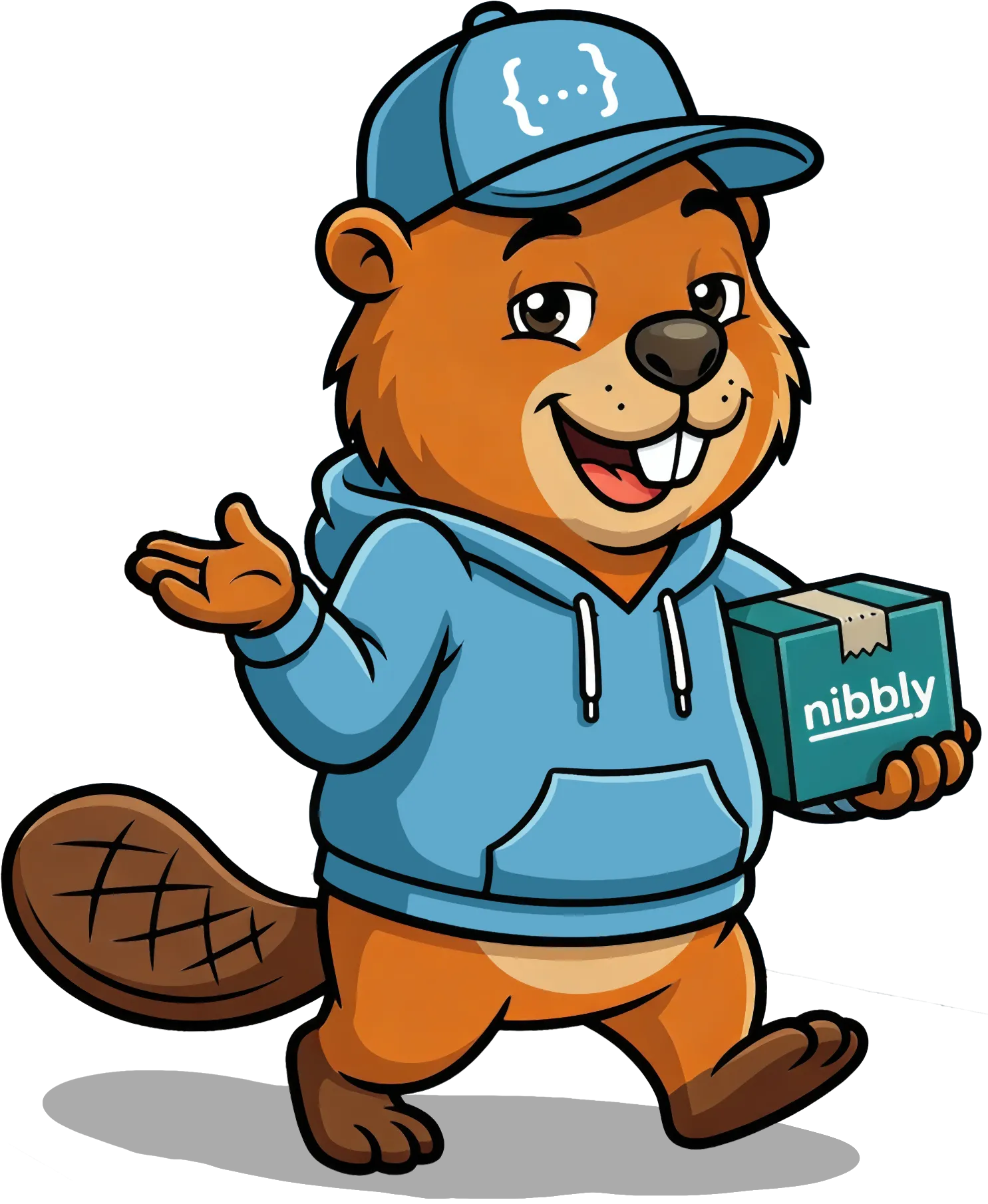 Nibbly Beaver entregando